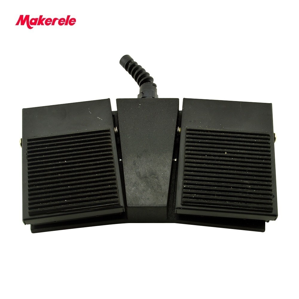 CE black Rubber Surface double pedal foot switch MKTFS1-2H