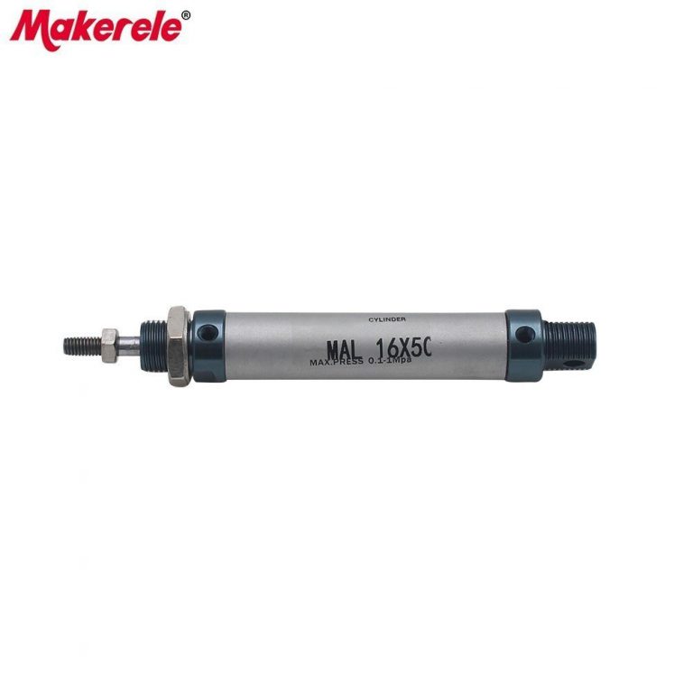 Mini Pneumatic Cylinder Cushion Double Acting Type Aluminum Alloy