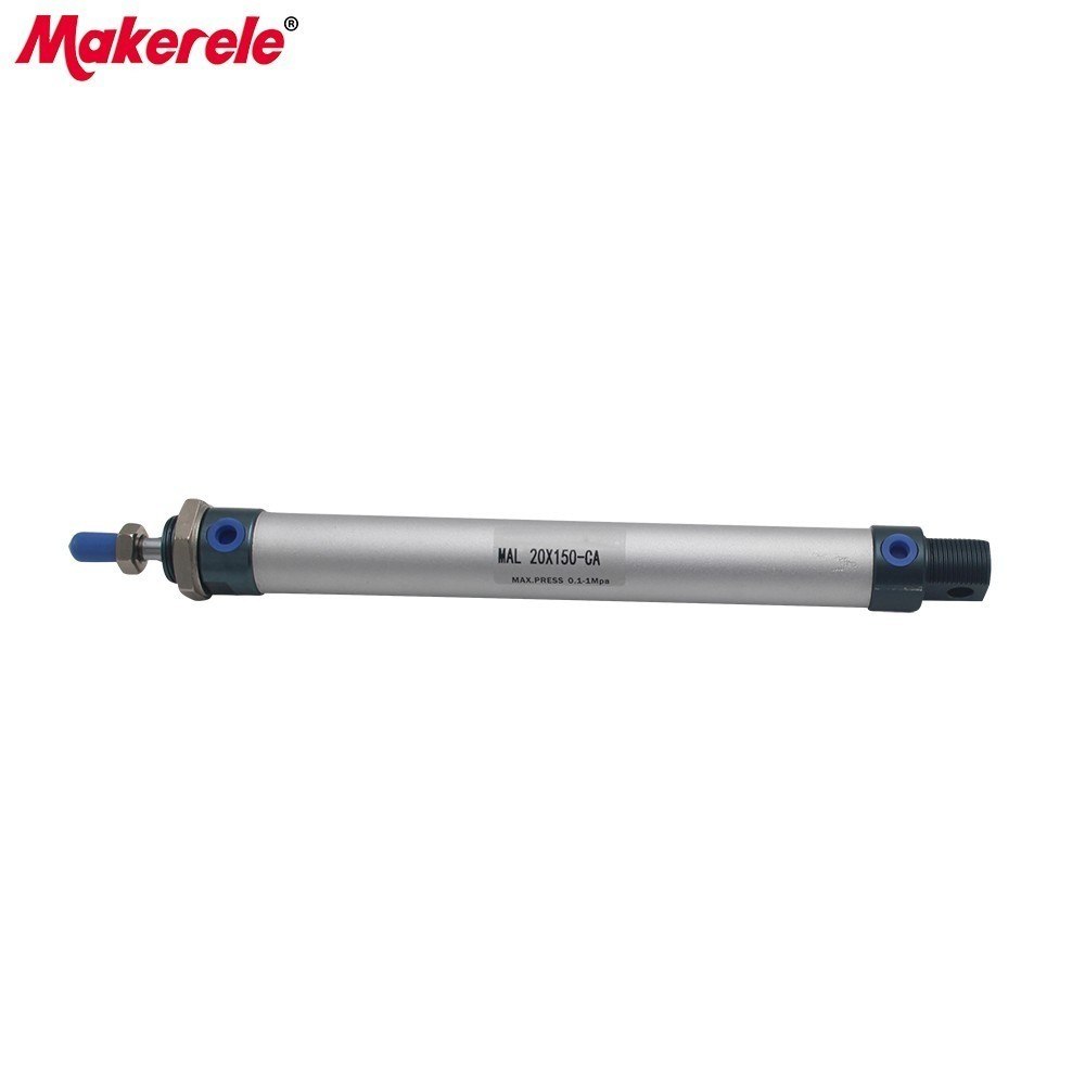 Miniature Pneumatic Cylinders Double Acting Type Aluminum Alloy