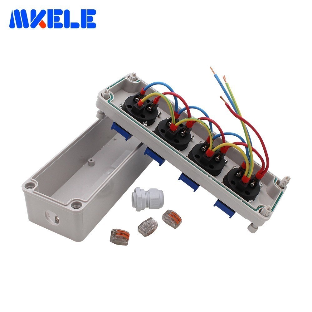 Connection Sleeve Cable Connector Waterproof IP68 Connection Box for Ø4-12 mm Cable Diameter with 3 Pole SOMELINE 4-Pack White Connection Sleeve Cable Connector Waterproof IP68 Connection Box for Ø4-12 mm Cable Diameter with 3 Pole SOMELINE 4-Pack White