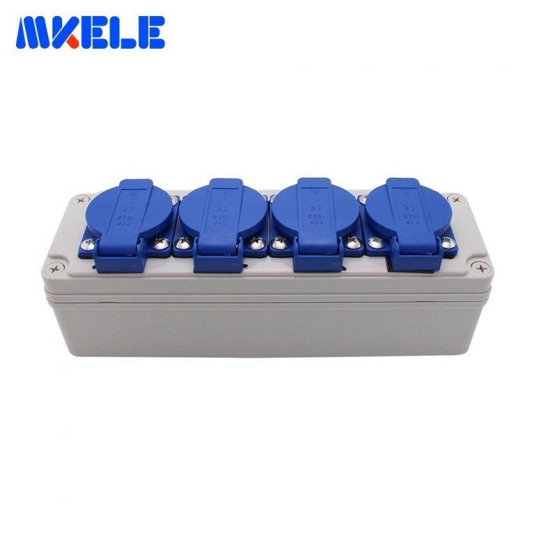 Multifunctional Outdoor Rainproof Socket Box With Wire Connector And