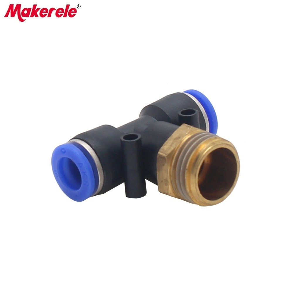 PB10 Pneumatic fitting Tube 1/4 1/2 1/8 3/8 Thread Air Pipe Connector