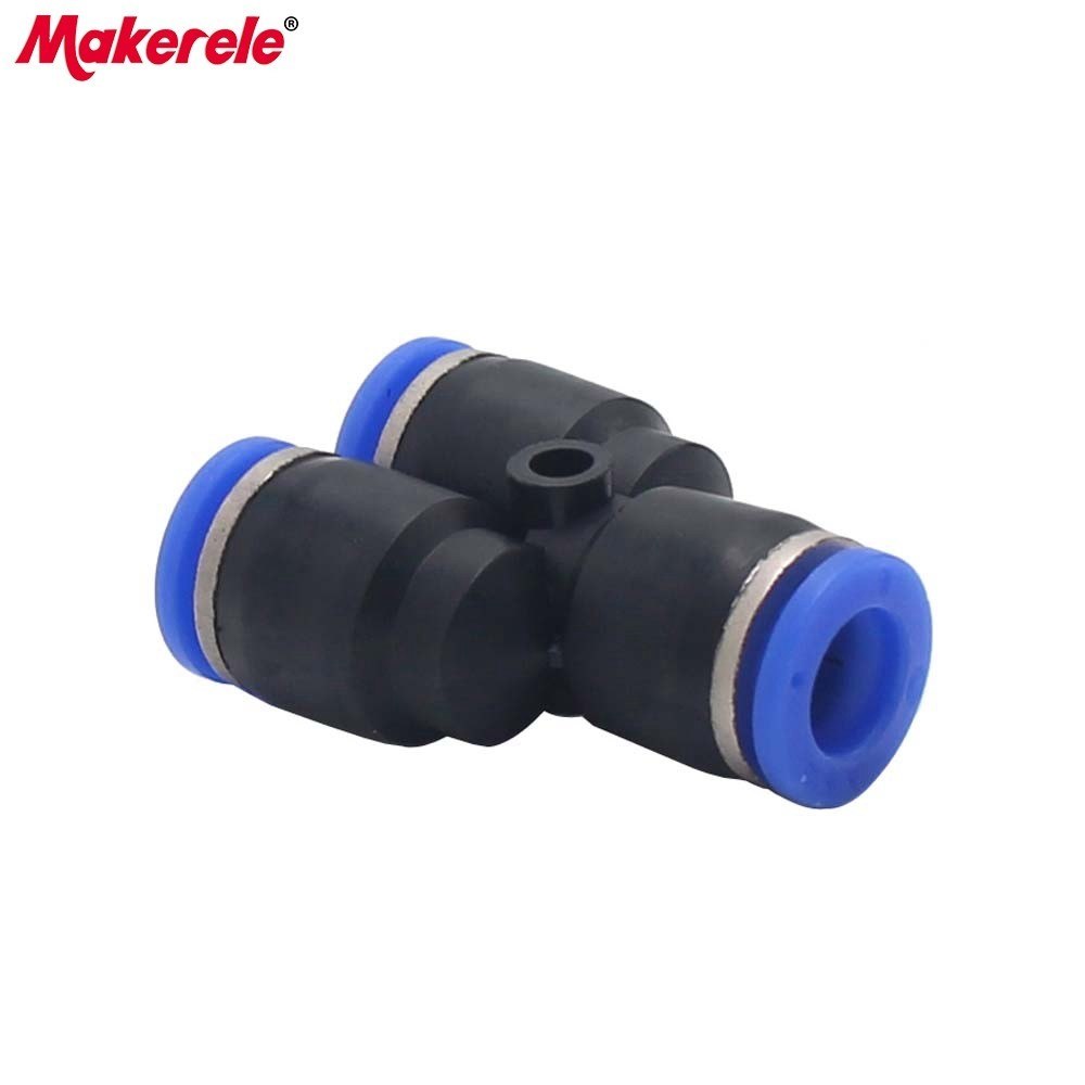 air tube connector 3 Way Y Type PY8 plastic pipe fittings with lowest