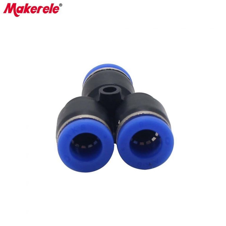 air tube connector 3 Way Y Type PY8 plastic pipe fittings with lowest