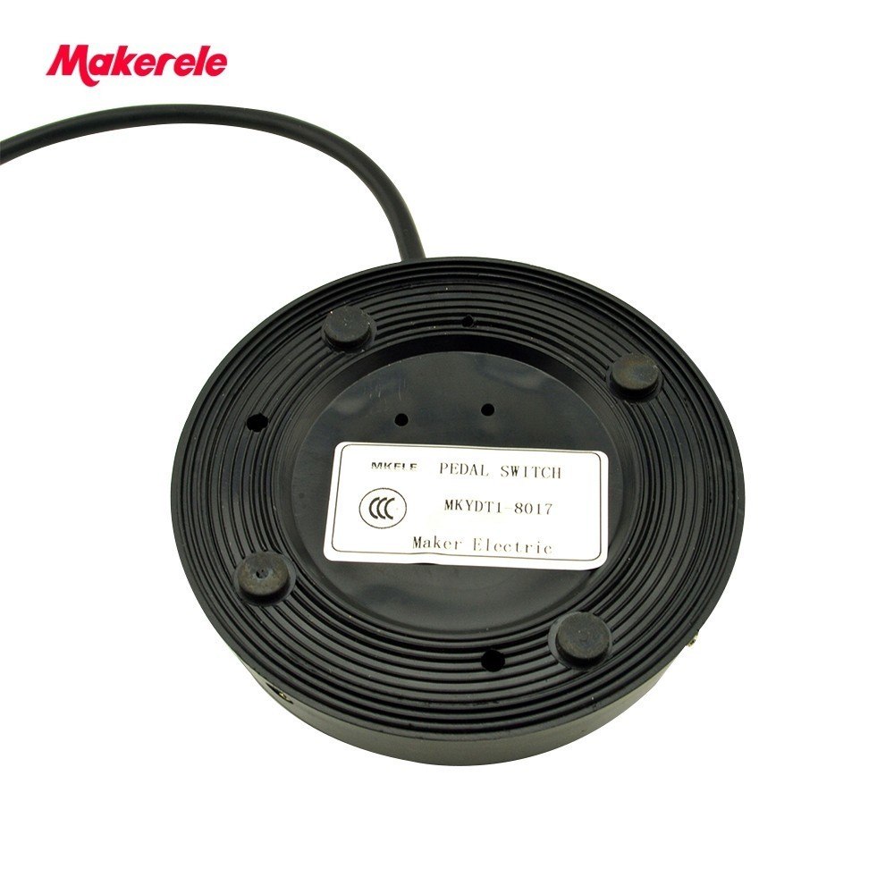 Weideer 2-Pack Floor Foot Switch - Round Pedal For Lamps, AC 100-250V, On/Off Foot Control