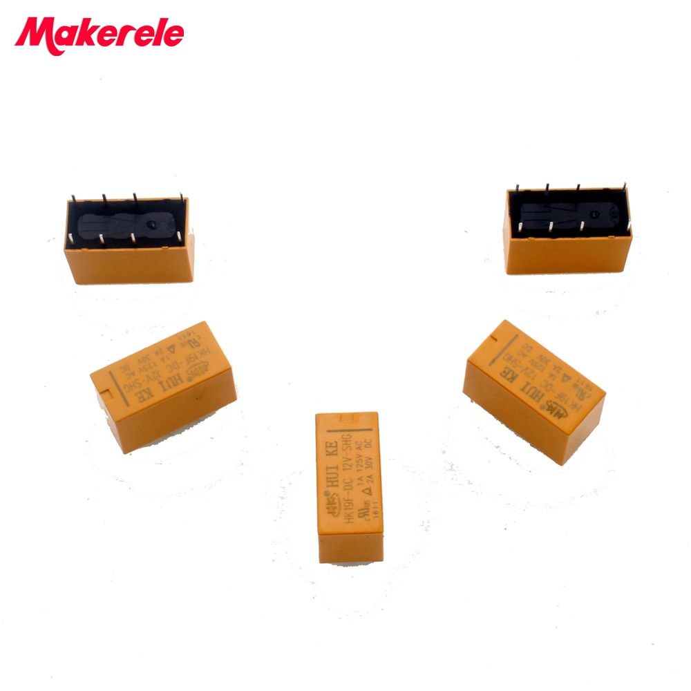 驚きの安さ 10Pcs/lot Power Mini 2NC 2NO Pin 8 DPDT Coil SHG 12V DC For 制御部品