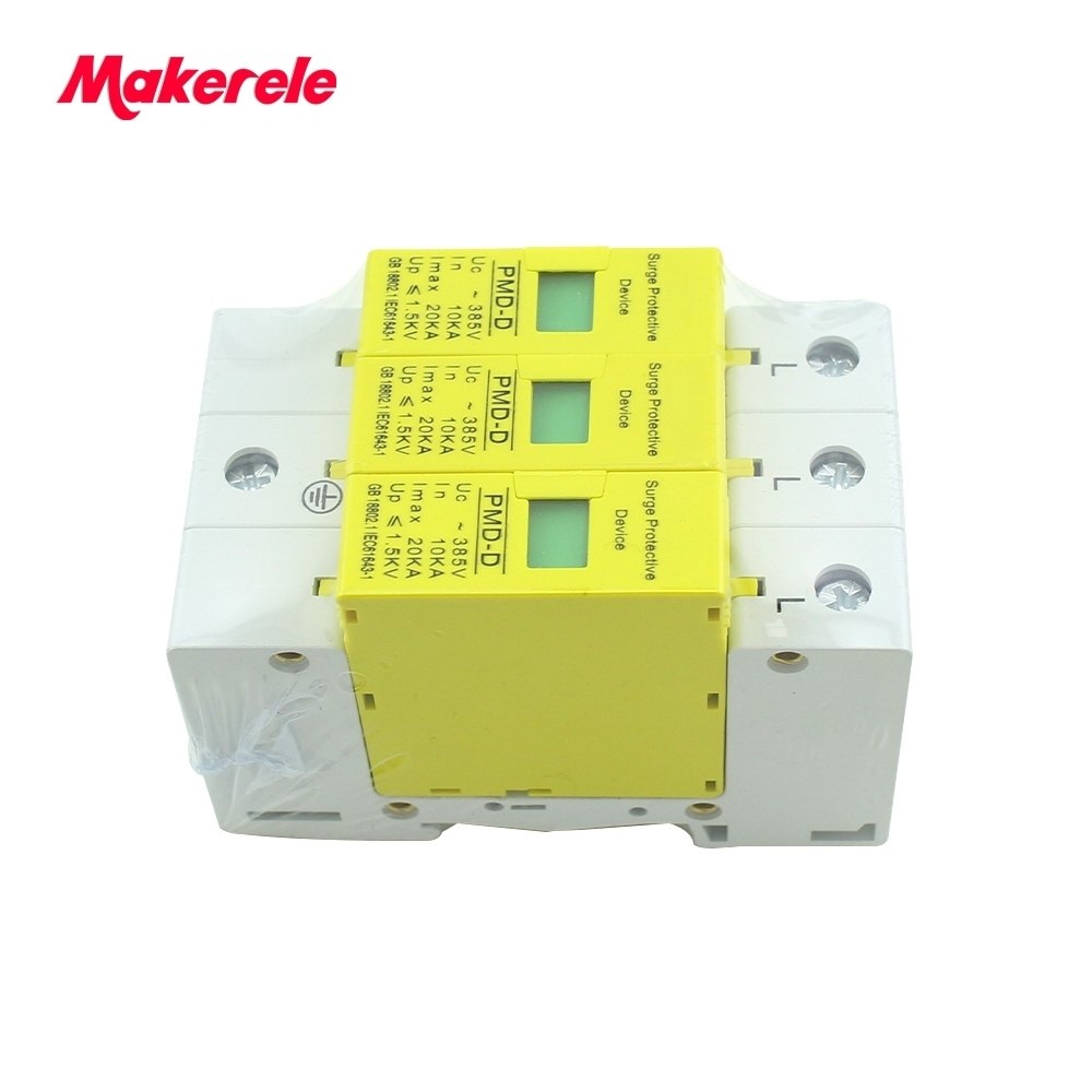 10kA-20kA 420vAC Low voltage House Surge arrester protection Protective Device