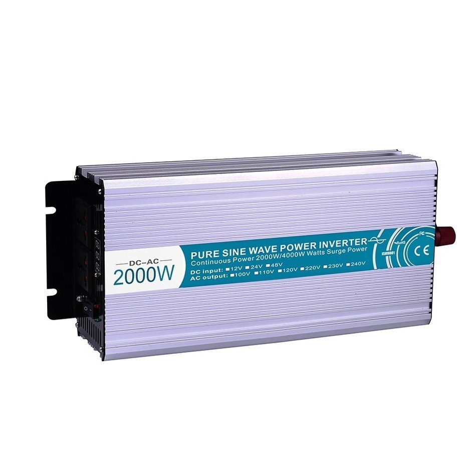 pure sine wave power inverter 12v 220v 2000w high efficient off grid  voltage solar converter LED Display MKP2000-122